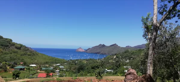 la baie de Taiohae vue de votre terrasse